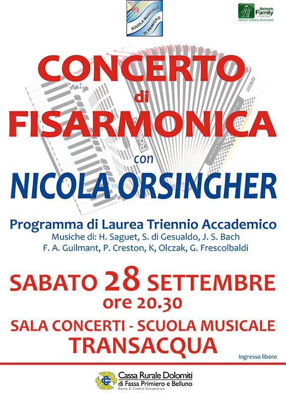 Concerto di fisarmonica con Nicola Orsingher