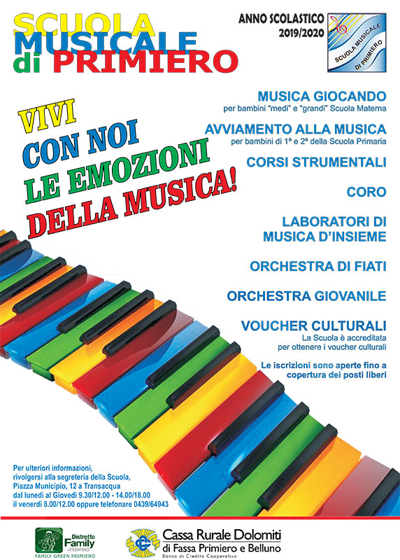 Locandina iscrizioni anno 2019/2020